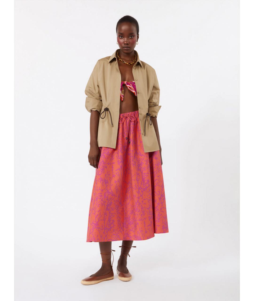 MAX MARA Бежевая хлопковая рубашка, фото 2