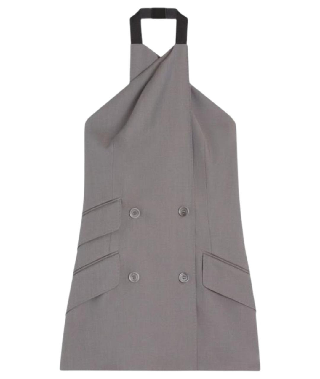 MAX MARA Серый шерстяной жилет, фото 1