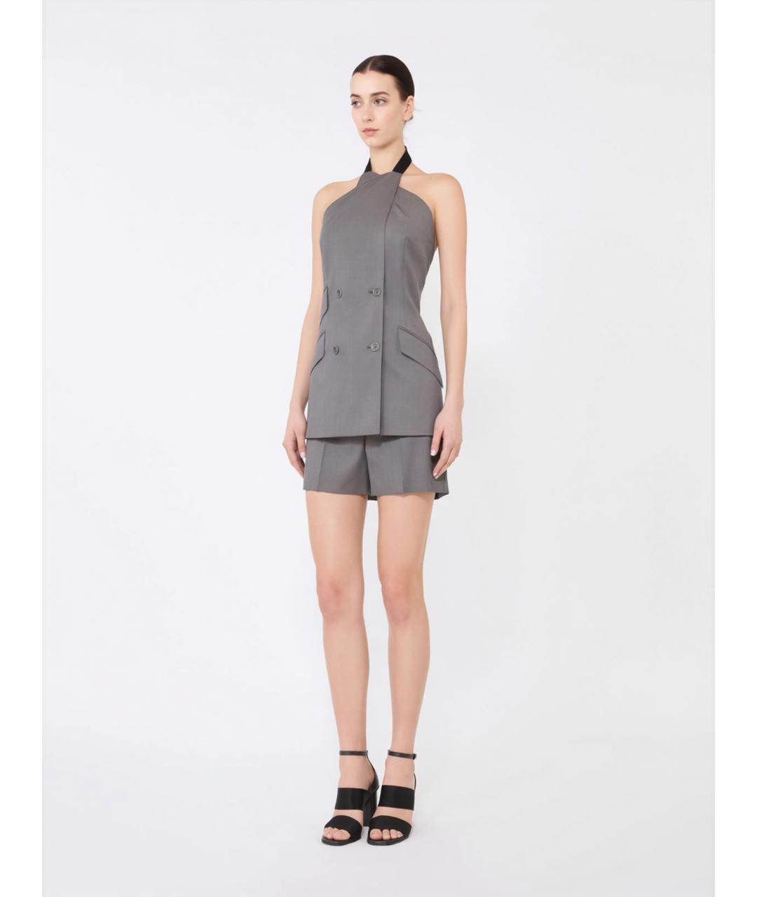 MAX MARA Серый шерстяной жилет, фото 2