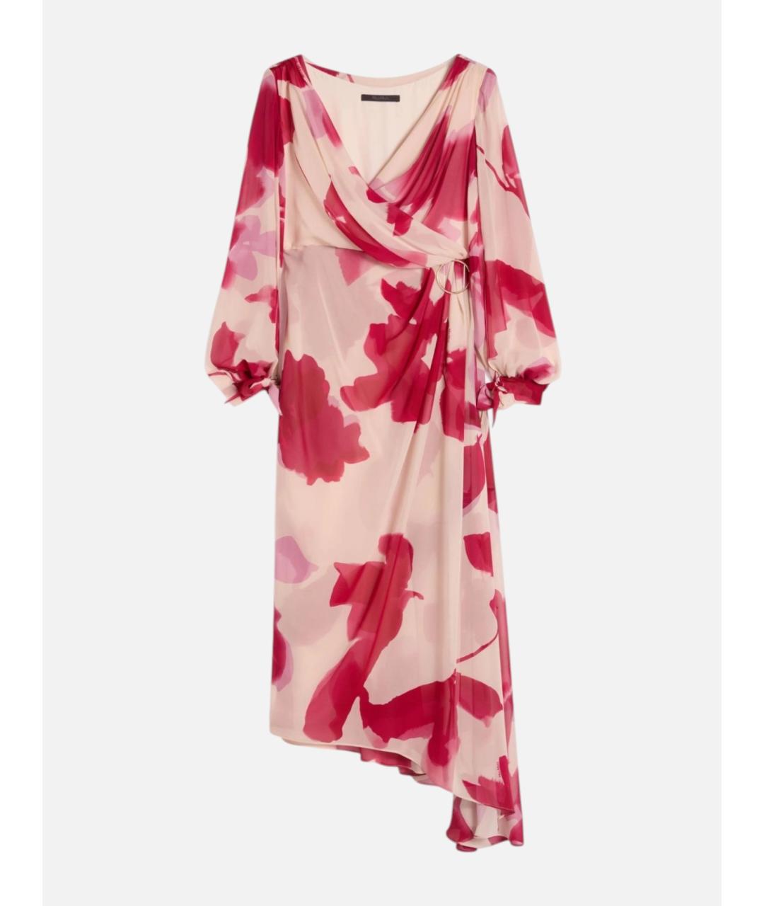 MAX MARA Мульти шелковое повседневное платье, фото 6