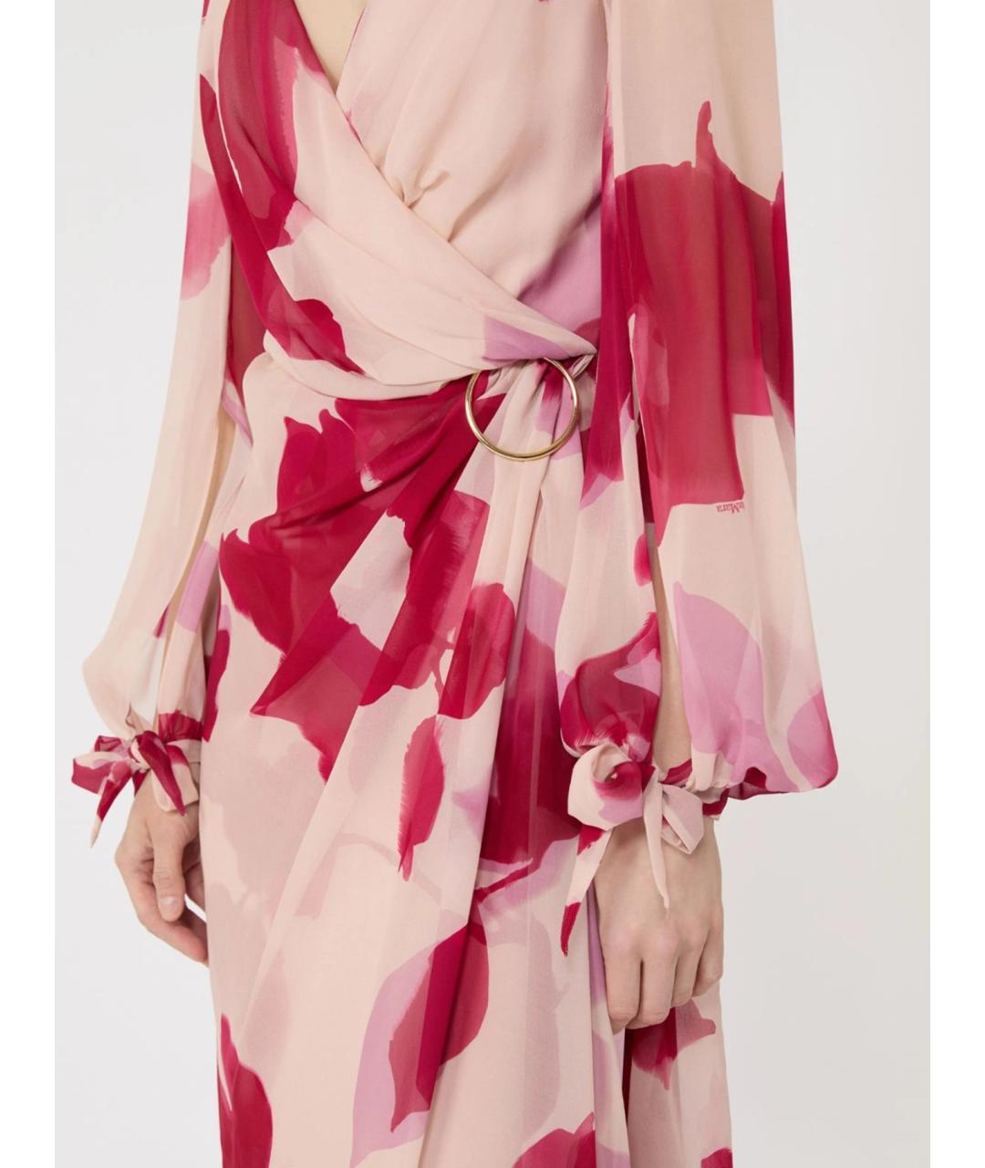 MAX MARA Мульти шелковое повседневное платье, фото 5