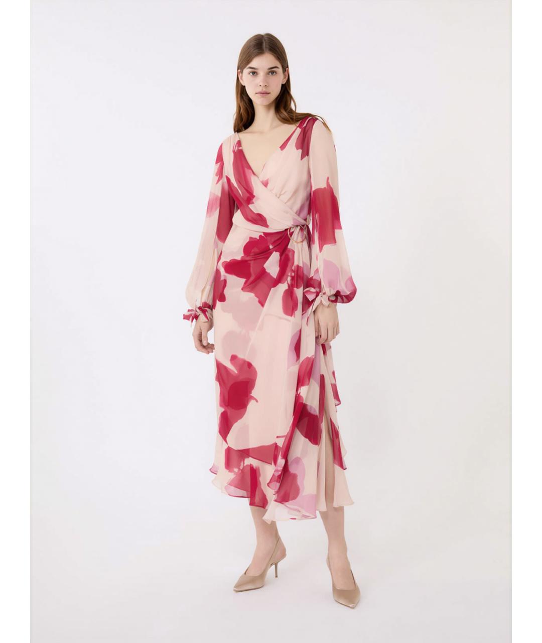 MAX MARA Мульти шелковое повседневное платье, фото 2