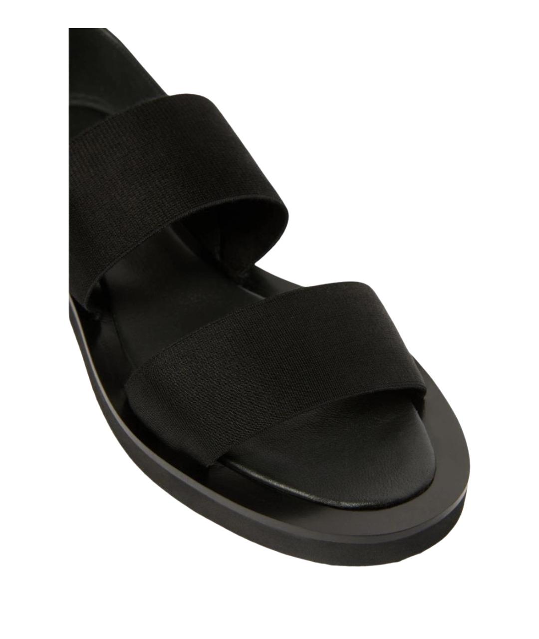 MAX MARA Черные кожаные сандалии, фото 3