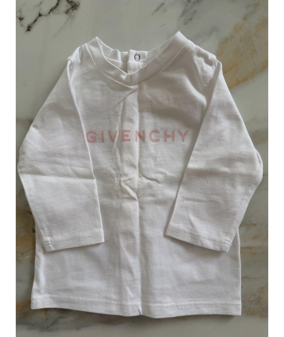GIVENCHY Белый хлопковый футболка / топ, фото 3