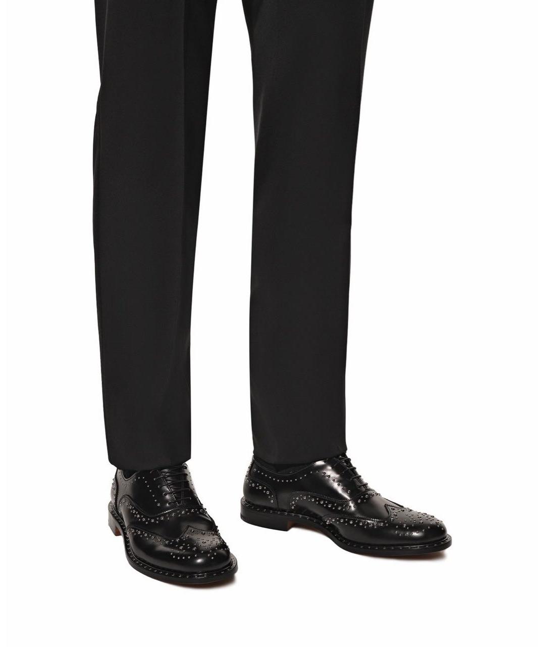 MILLE885 Черные кожаные туфли, фото 5