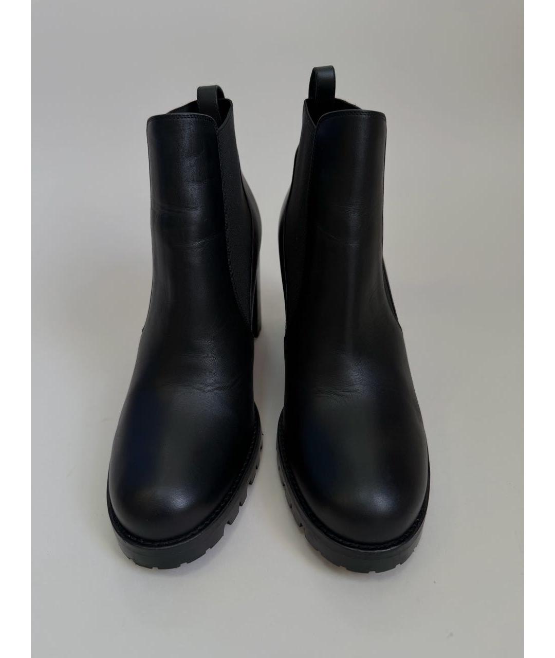 CHRISTIAN LOUBOUTIN Черные кожаные ботильоны, фото 7