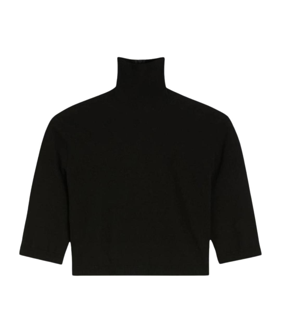 MAX MARA Черная вискозная водолазка, фото 1