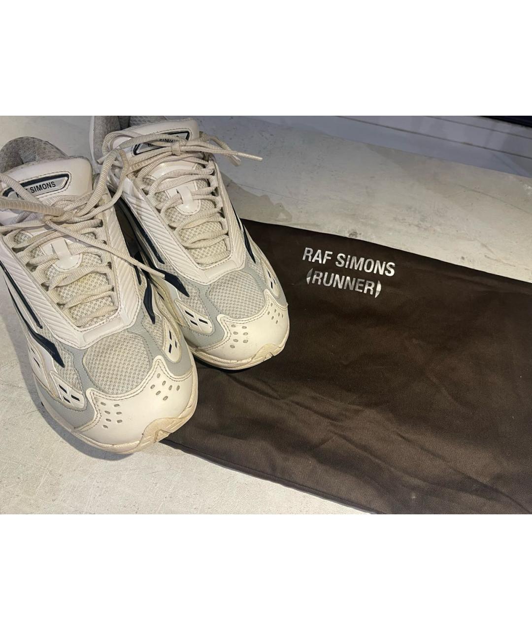 RAF SIMONS Белые низкие кроссовки / кеды, фото 8