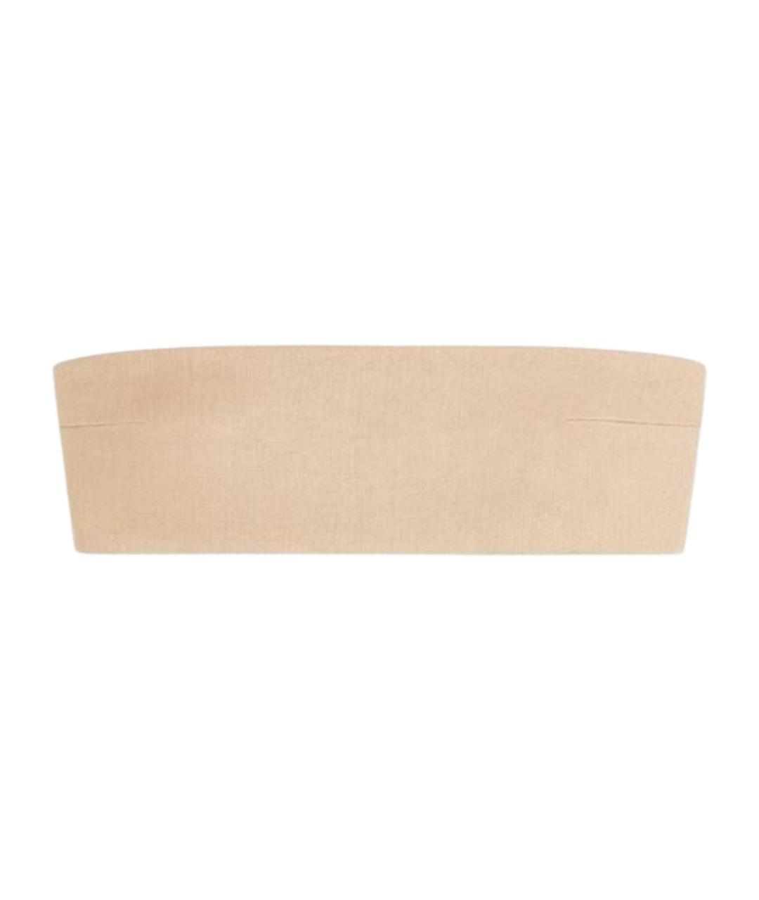 MAX MARA Бежевая вискозная майка, фото 1