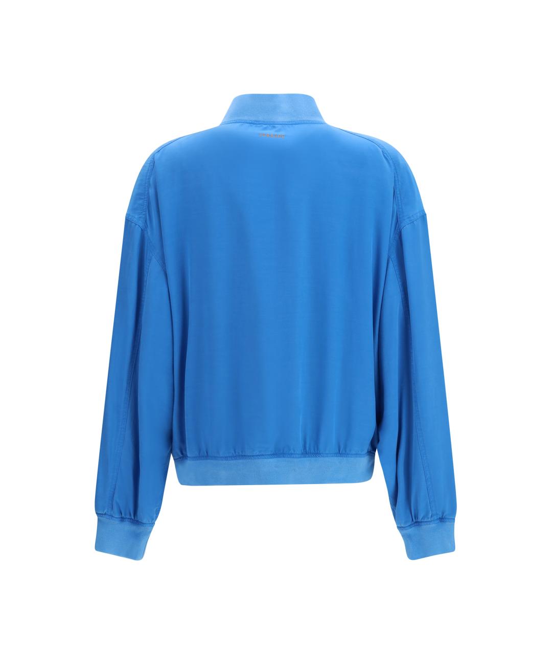 VERSACE Синяя шелковая куртка, фото 2