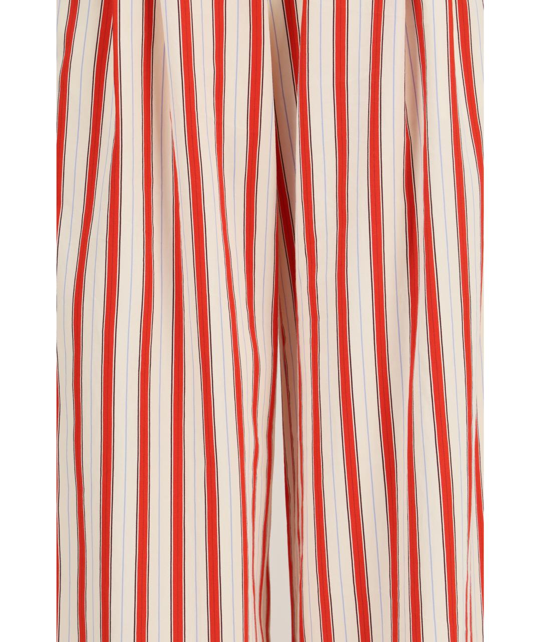 FORTE FORTE Красные хлопковые прямые брюки, фото 3