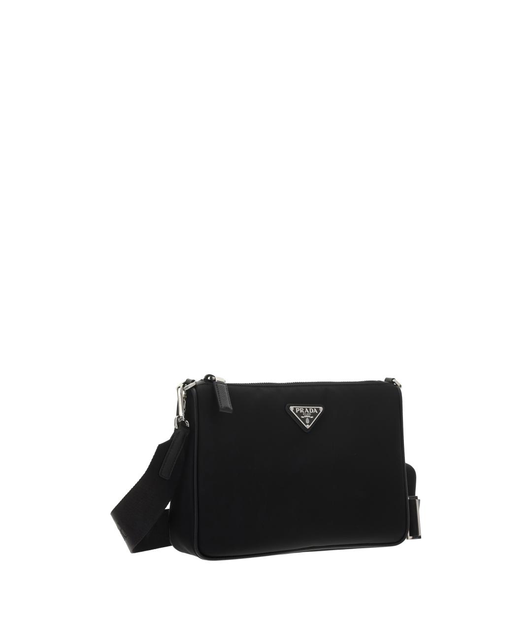 PRADA Черная синтетическая сумка на плечо, фото 2