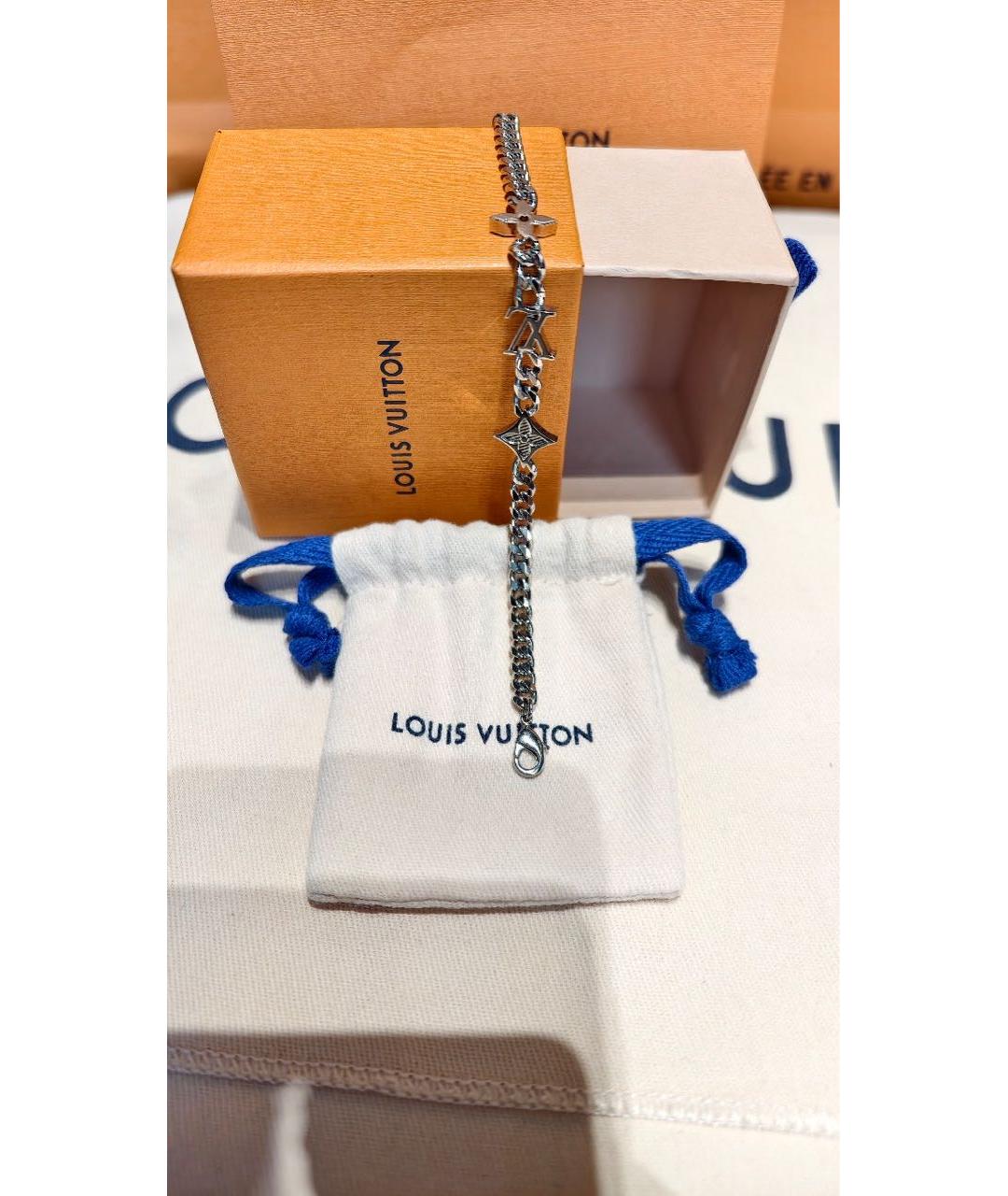 LOUIS VUITTON Серебрянный браслет, фото 7