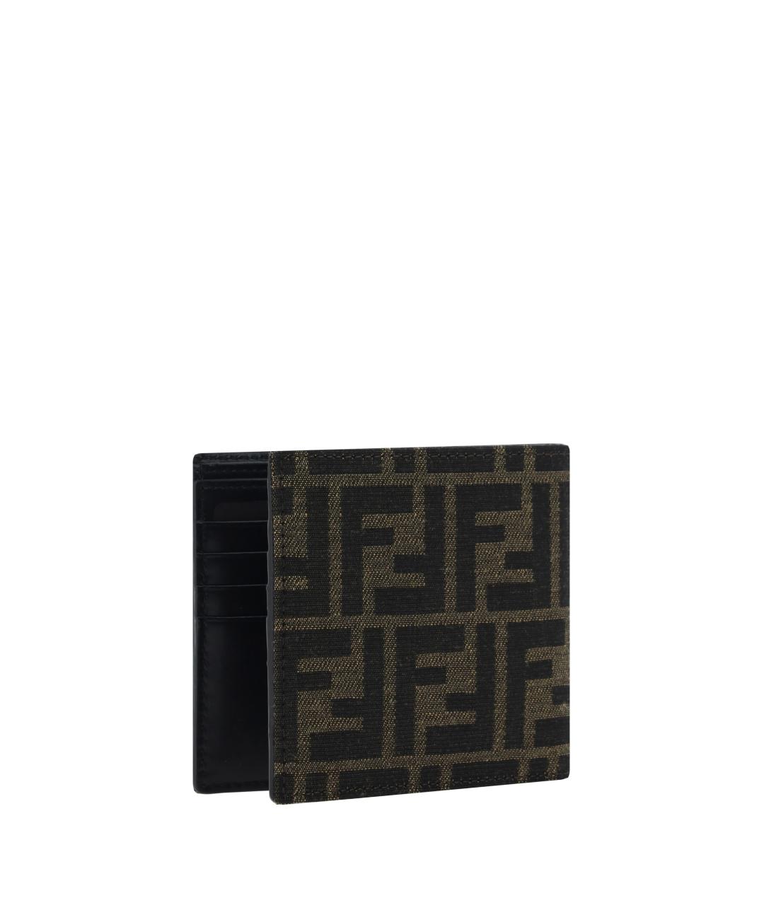 FENDI Коричневый кожаный кошелек, фото 2