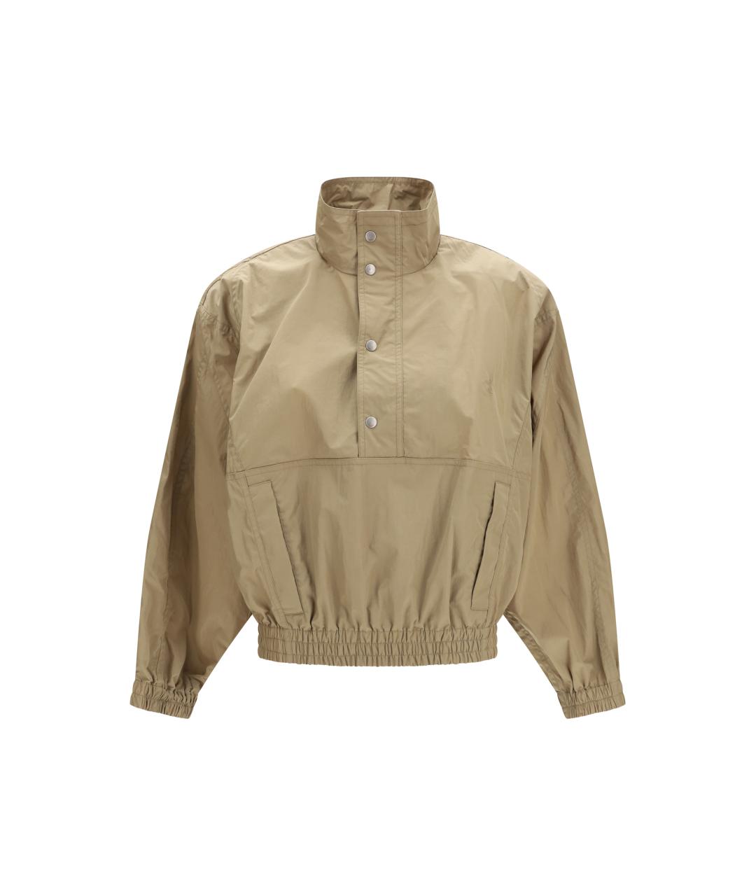 SAINT LAURENT Бежевая полиэстеровая куртка, фото 1