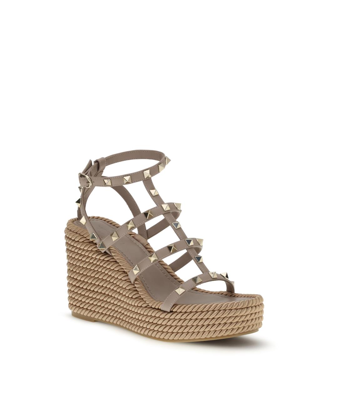 VALENTINO Розовые кожаные босоножки, фото 2