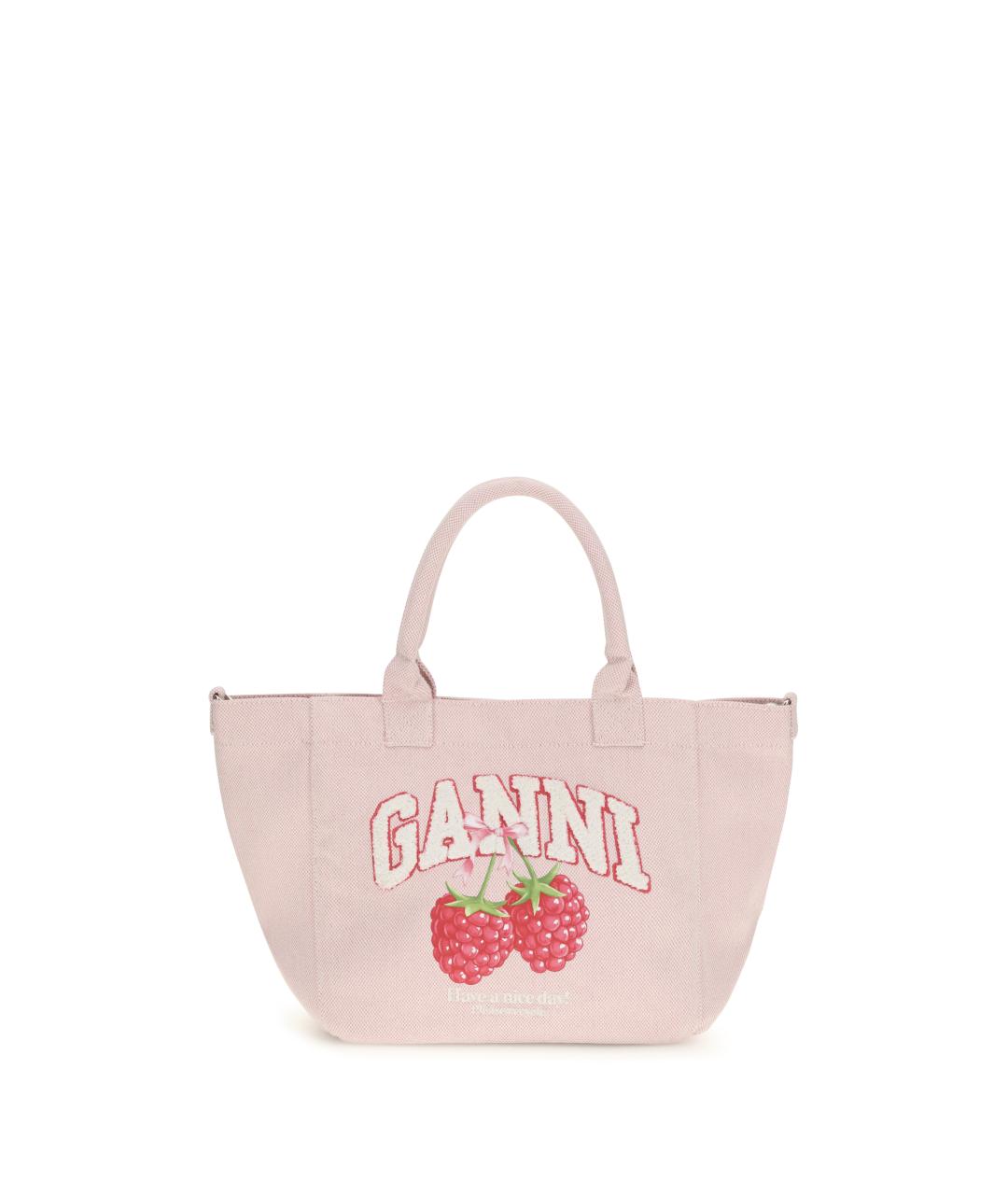 GANNI Розовая сумка тоут, фото 1