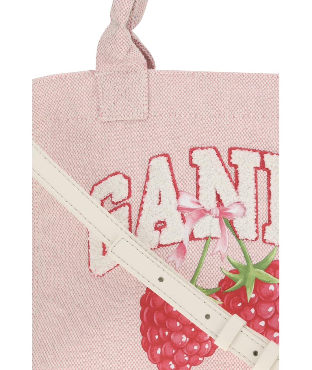 GANNI Розовая сумка тоут, фото 4
