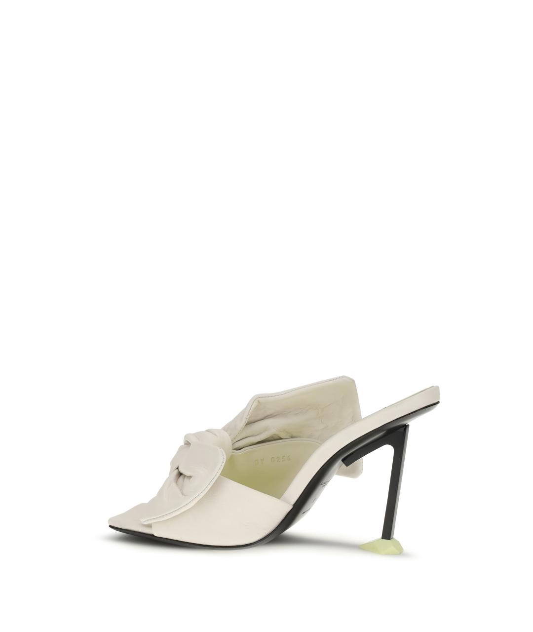 GIVENCHY Белые кожаные мюли, фото 3