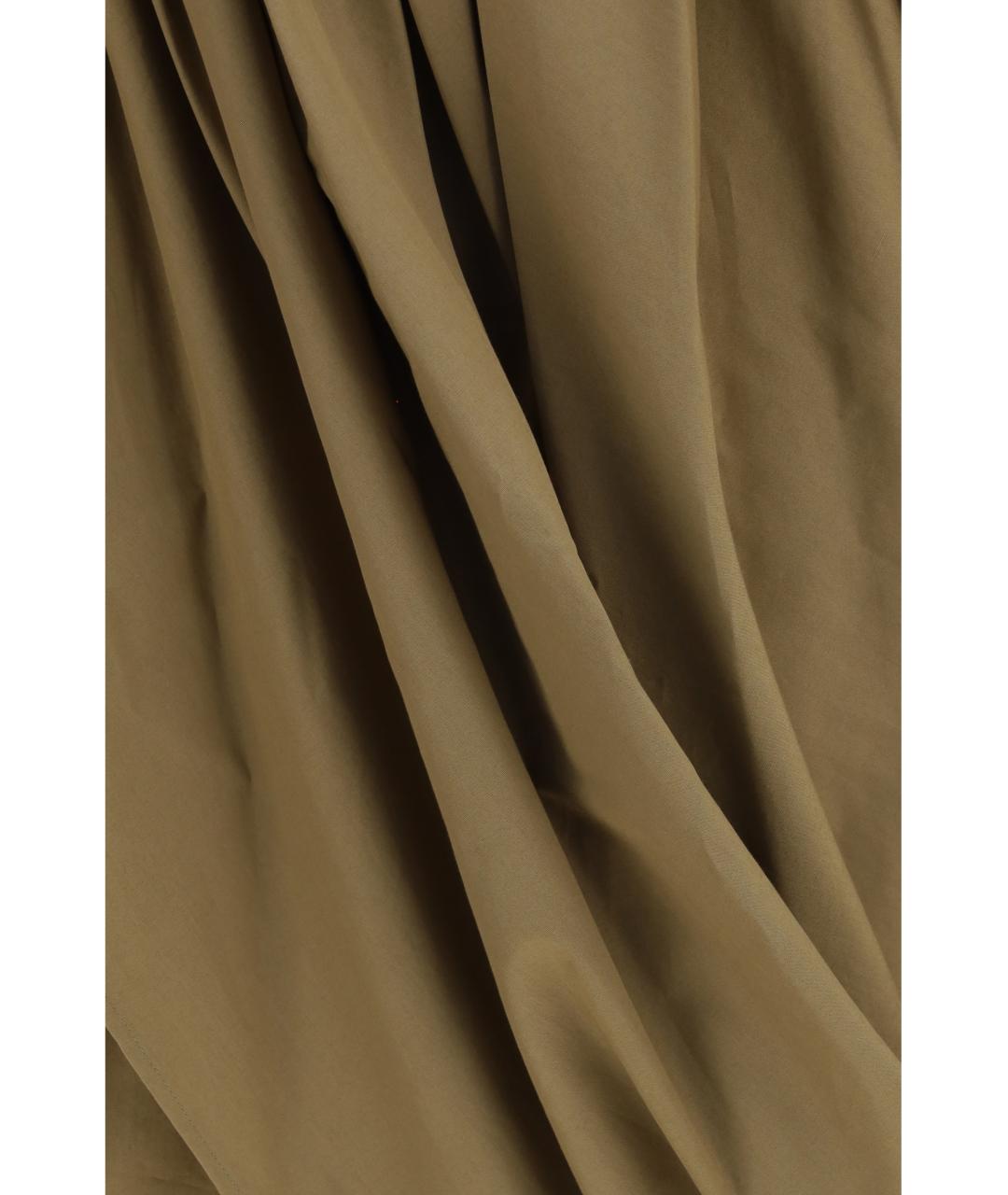 CHLOE Зеленая хлопковая юбка мини, фото 3