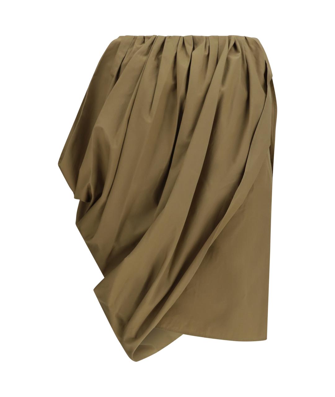 CHLOE Зеленая хлопковая юбка мини, фото 2