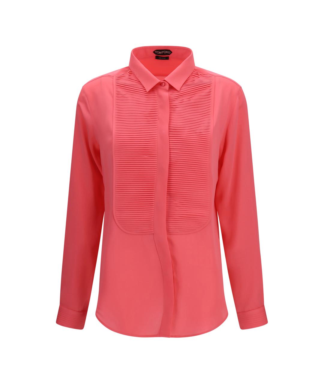 TOM FORD Коралловая шелковая рубашка, фото 1