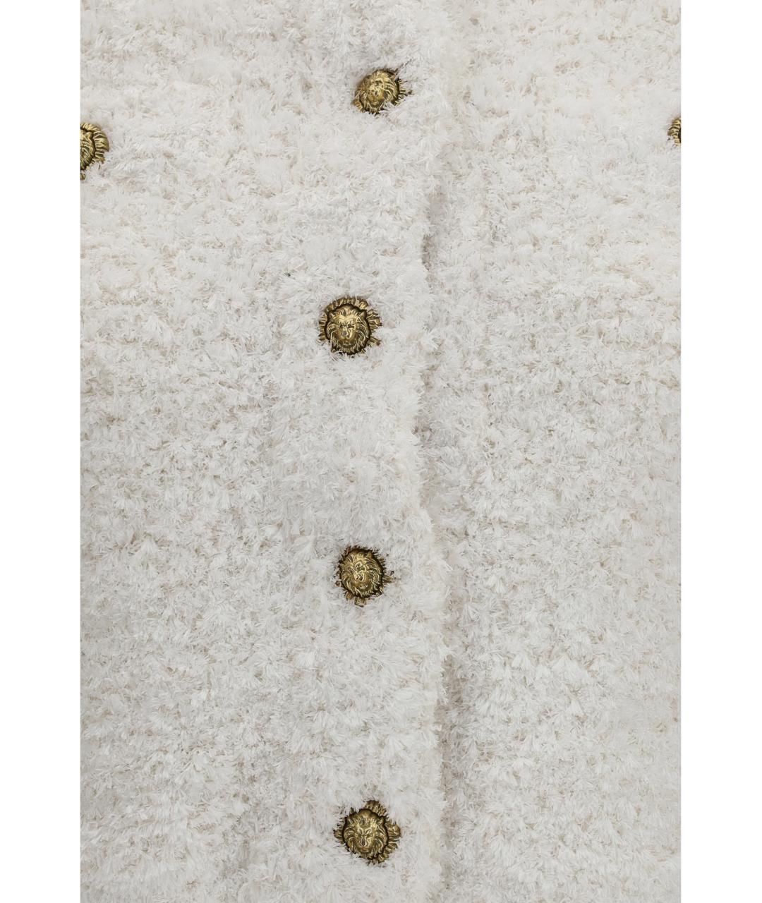 BALMAIN Бежевый полиамидовый кардиган, фото 3