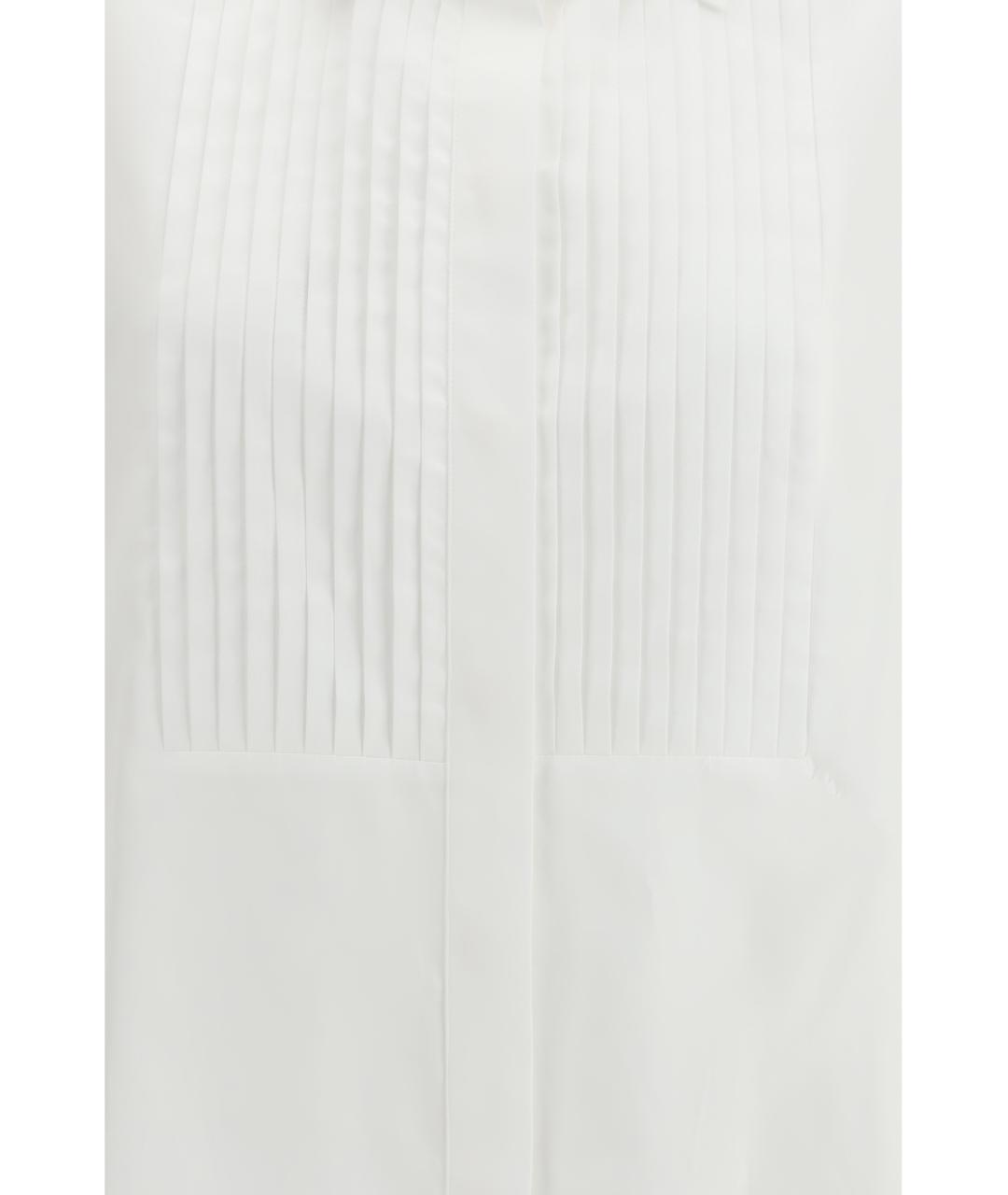 GOLDEN GOOSE DELUXE BRAND Белая хлопковая рубашка, фото 3