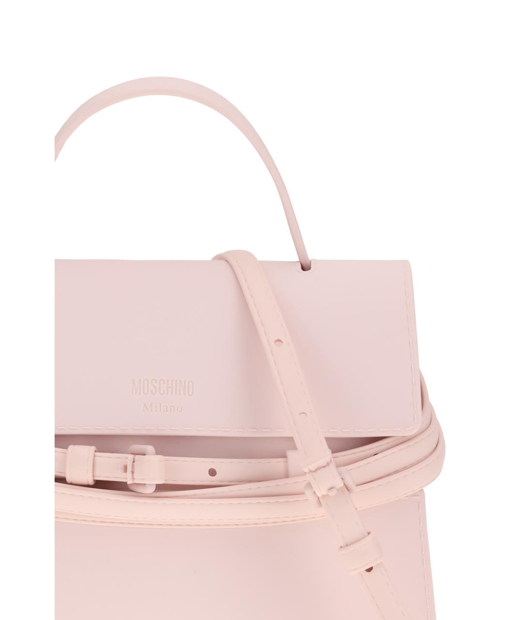 MOSCHINO Розовая сумка тоут, фото 4