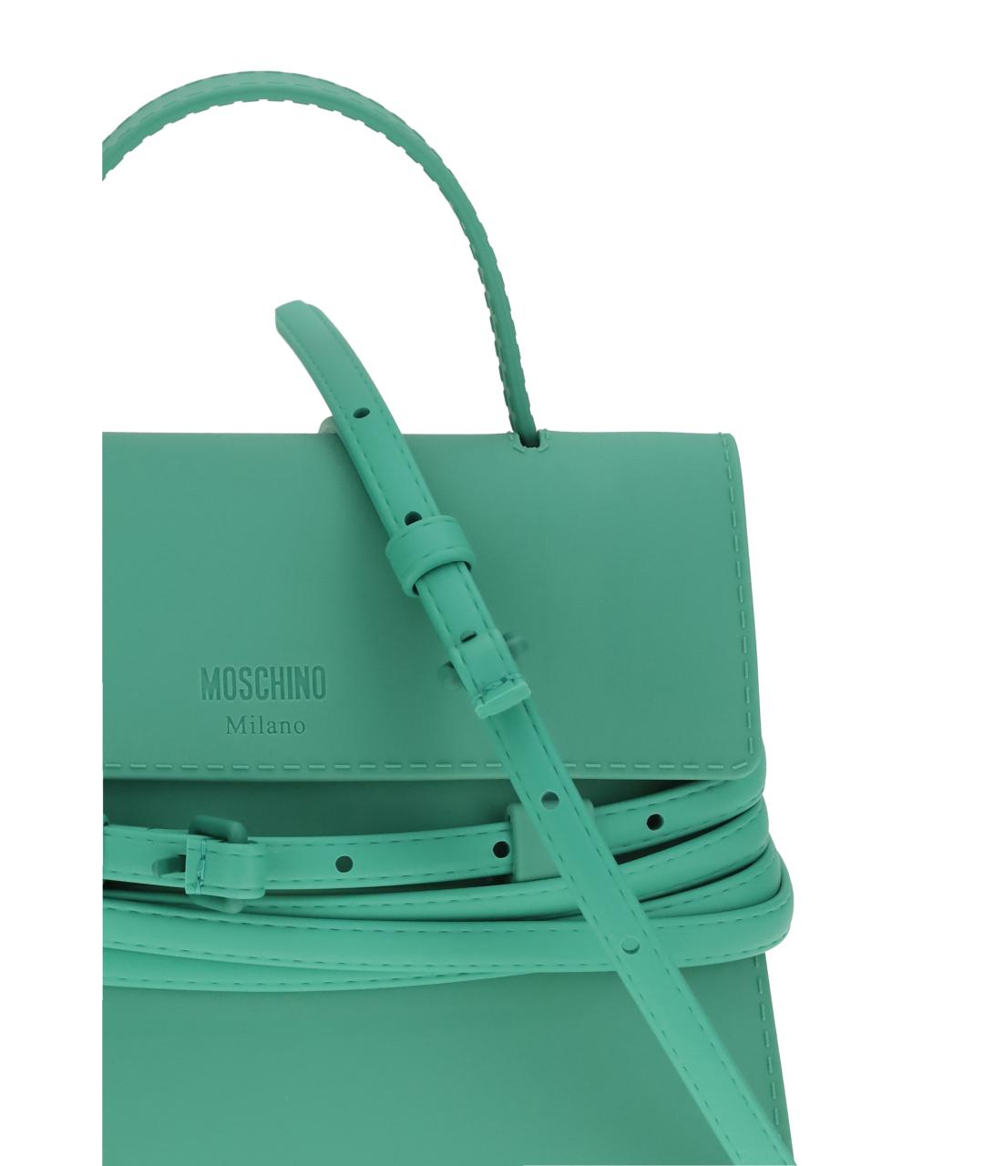 MOSCHINO Зеленая сумка тоут, фото 4