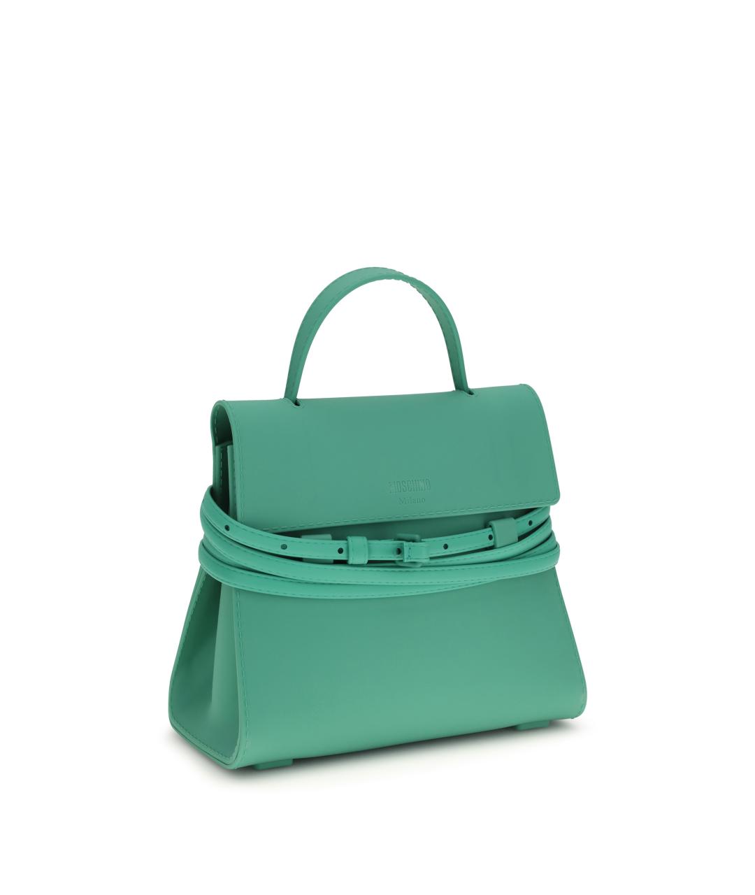 MOSCHINO Зеленая сумка тоут, фото 2