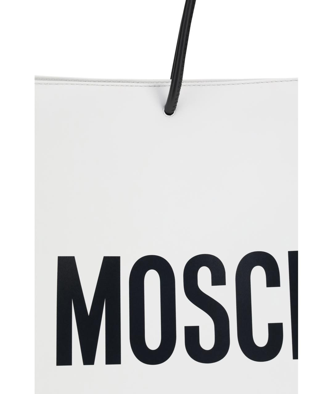 MOSCHINO Белая сумка тоут, фото 4