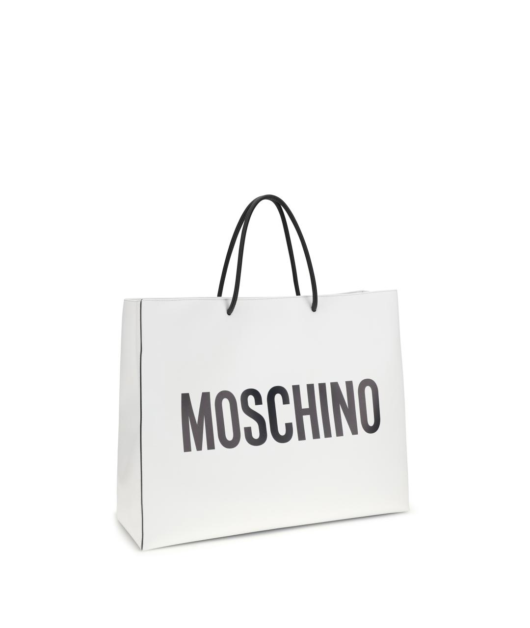 MOSCHINO Белая сумка тоут, фото 2