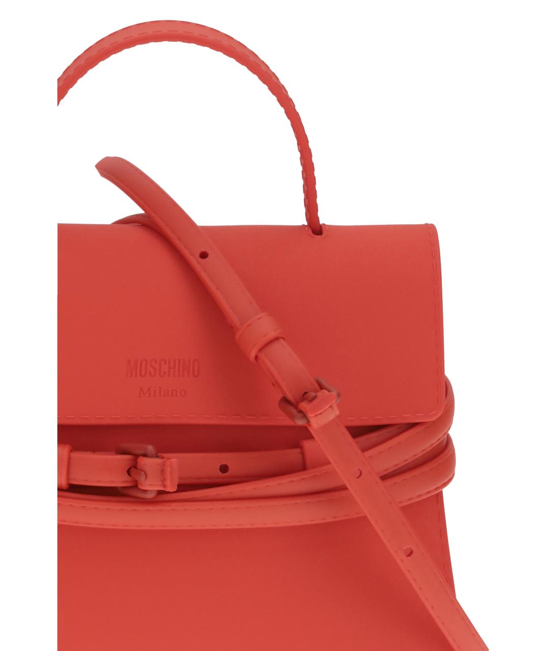 MOSCHINO Красная сумка тоут, фото 4