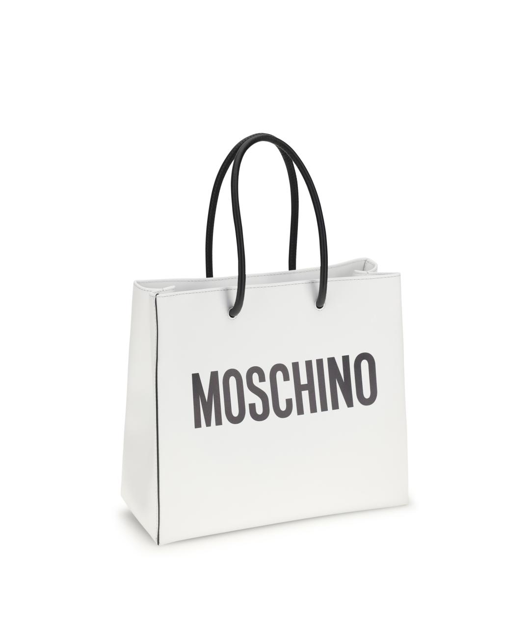 MOSCHINO Белая сумка тоут, фото 2