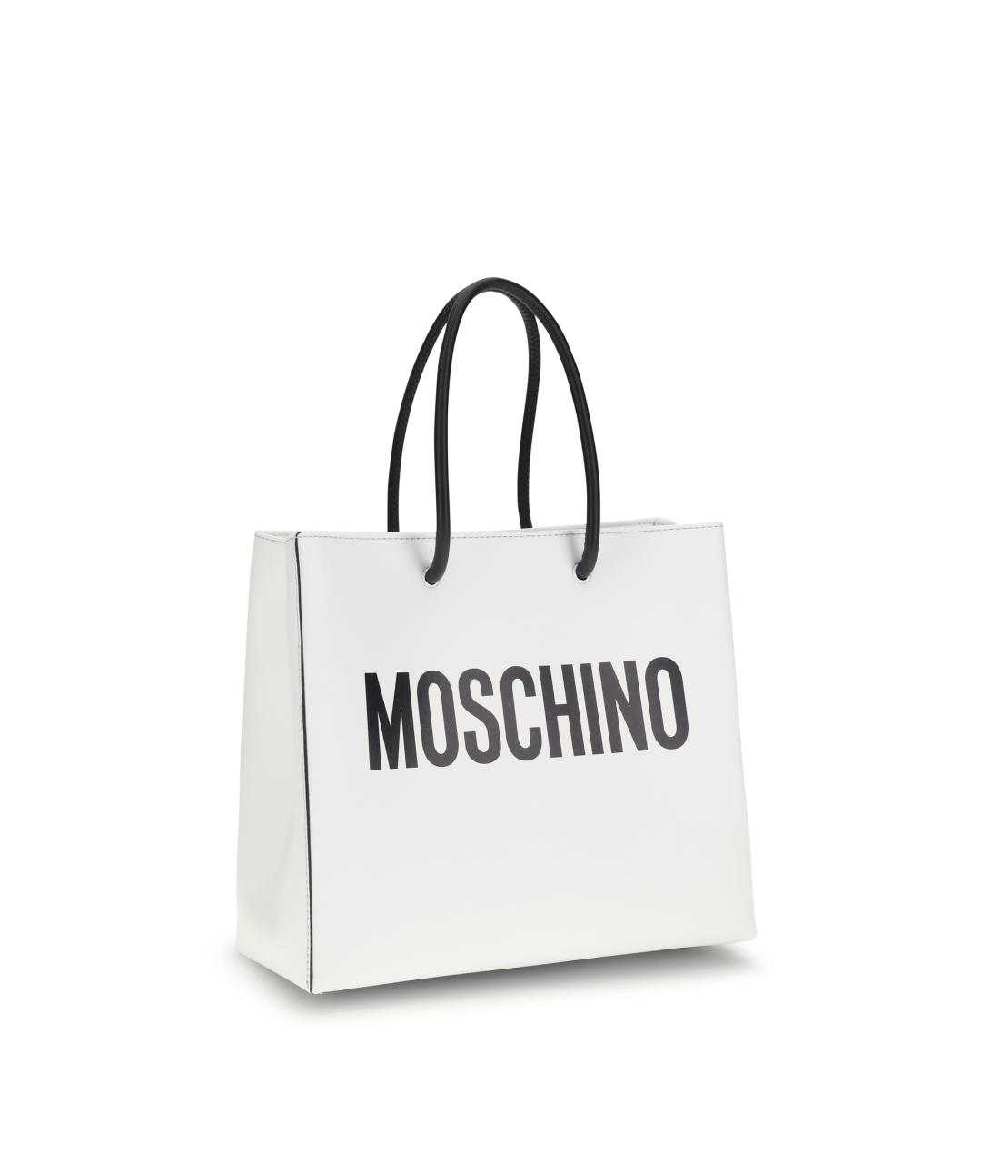 MOSCHINO Белая сумка тоут, фото 1