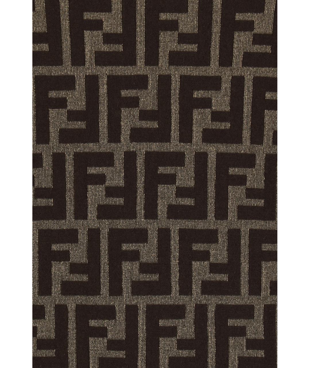 FENDI Коричневый хлопковый джемпер / свитер, фото 3