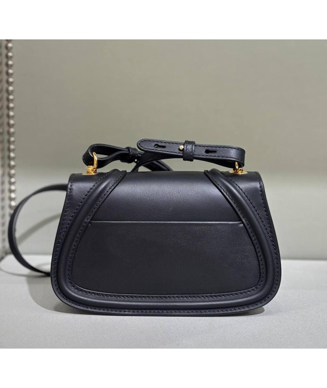 GUCCI Черная кожаная сумка через плечо, фото 3