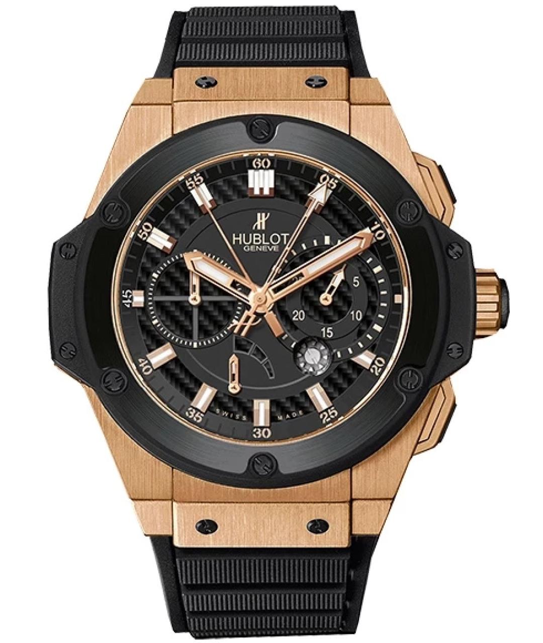 HUBLOT Черные часы из розового золота, фото 8