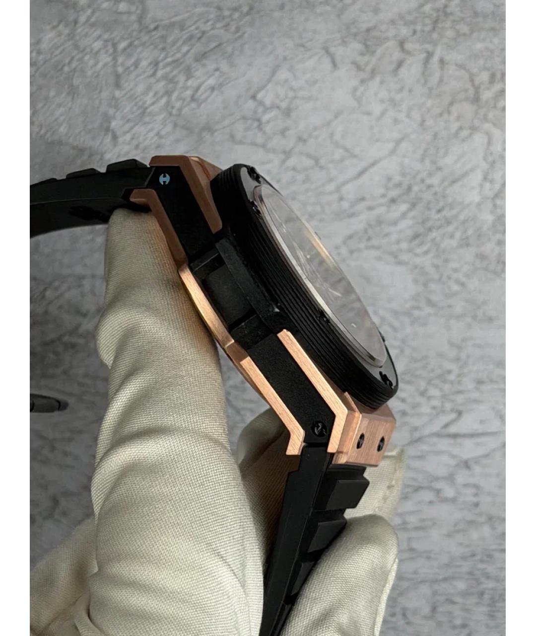 HUBLOT Черные часы из розового золота, фото 5