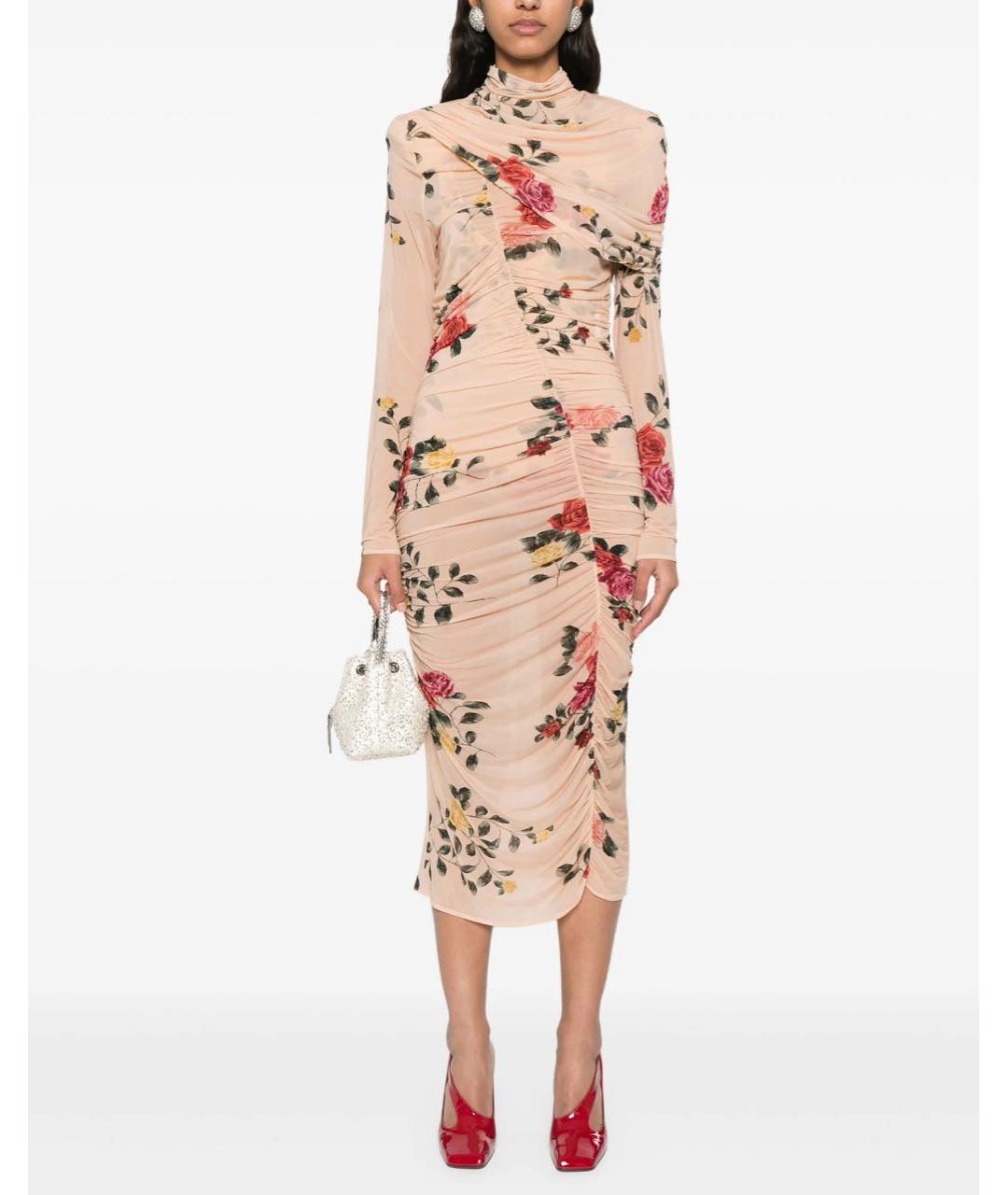 MAGDA BUTRYM Бежевое коктейльное платье, фото 2