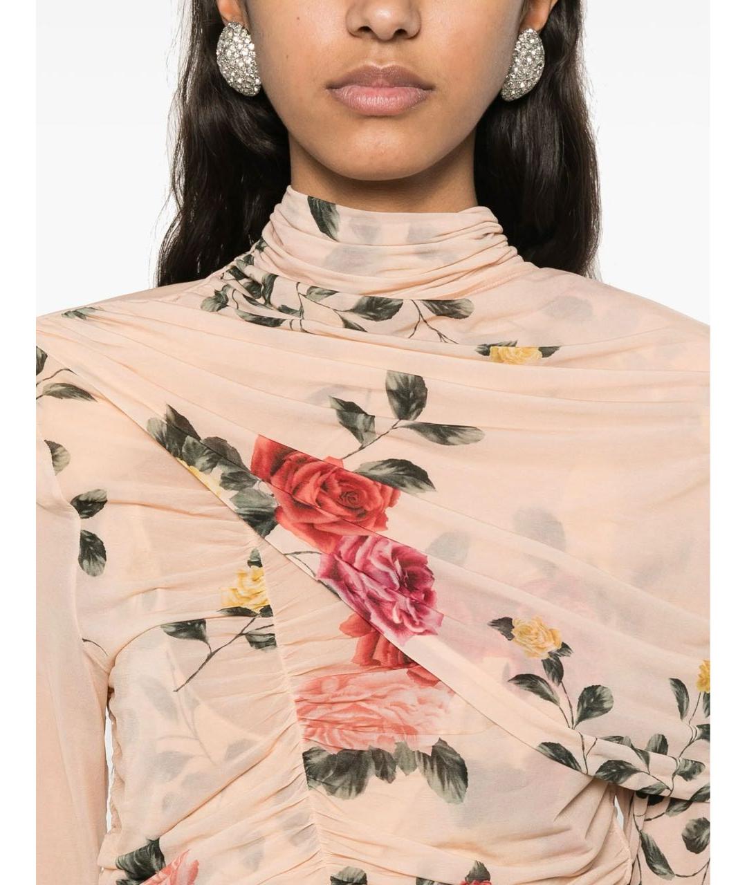 MAGDA BUTRYM Бежевое коктейльное платье, фото 3