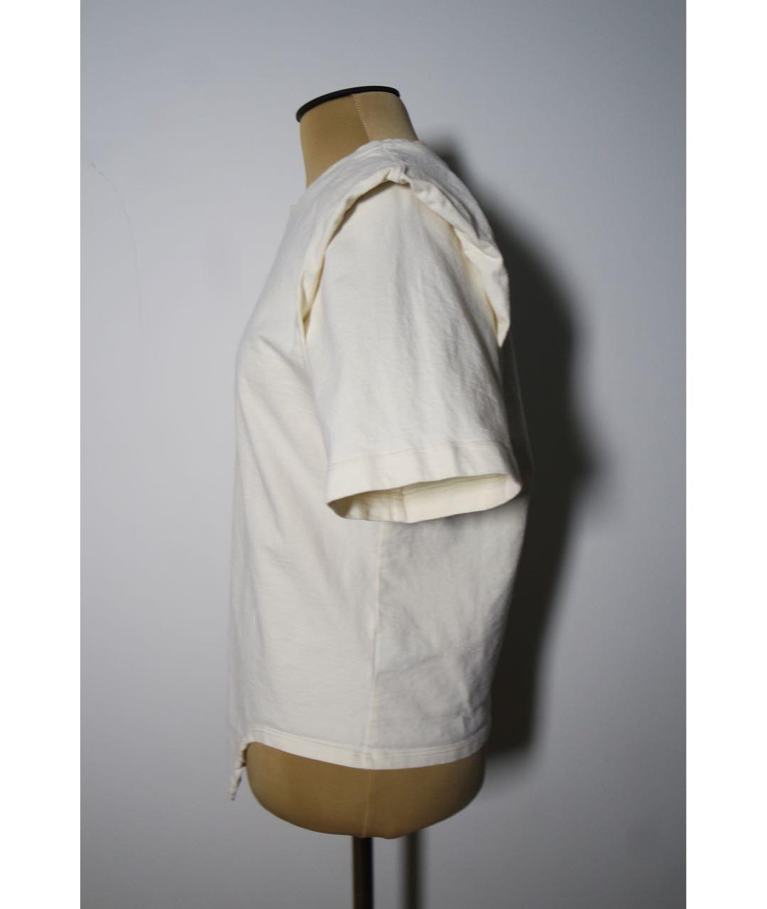 ISABEL MARANT ETOILE Бежевая хлопковая футболка, фото 4