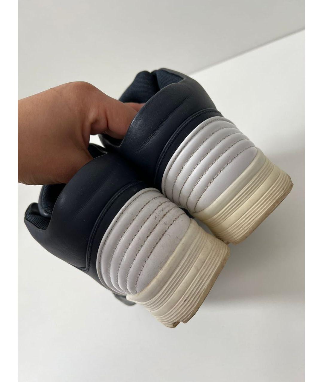 CHANEL Темно-синие кожаные кеды, фото 4