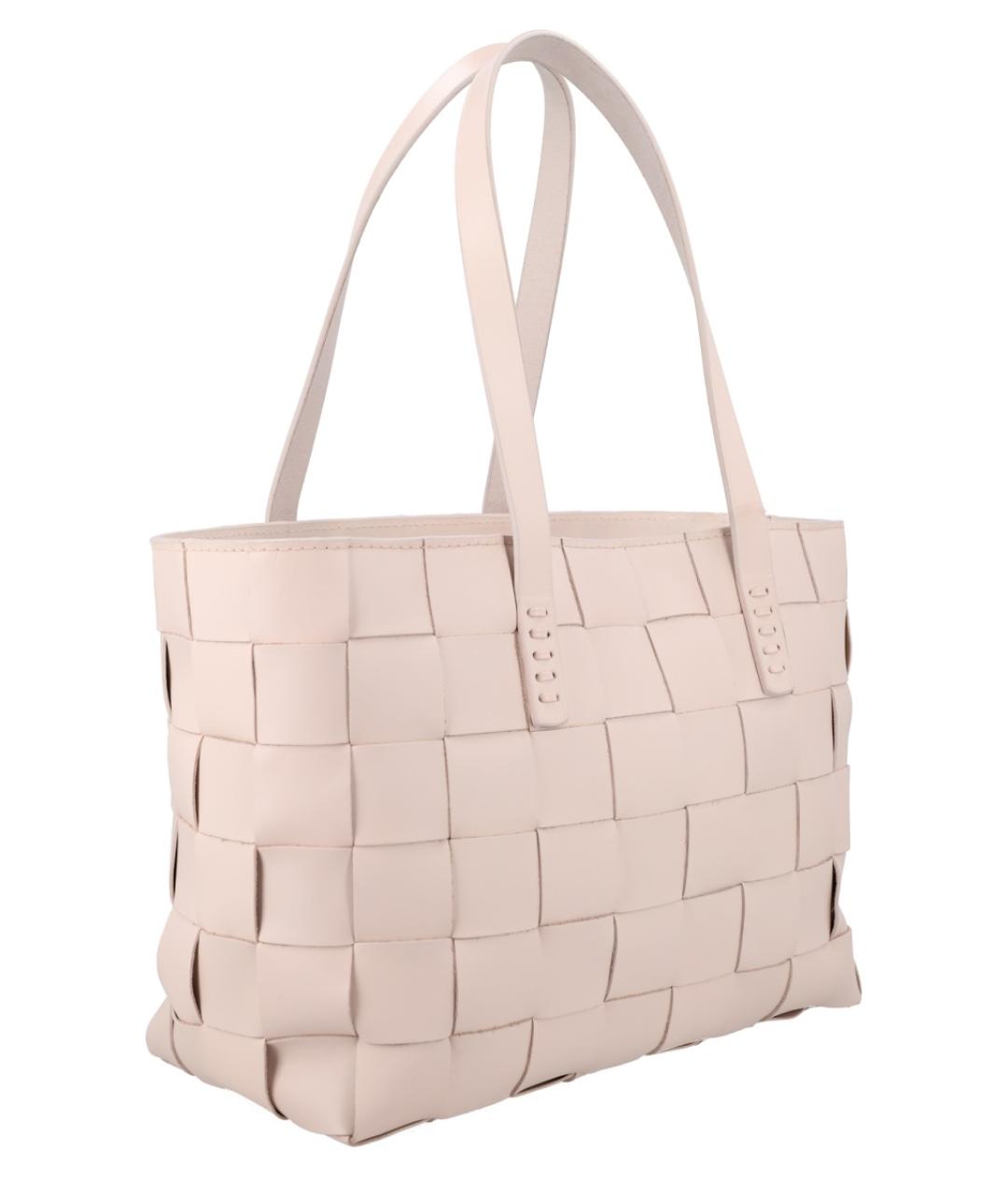 Dragon Diffusion Бежевая кожаная сумка тоут, фото 3