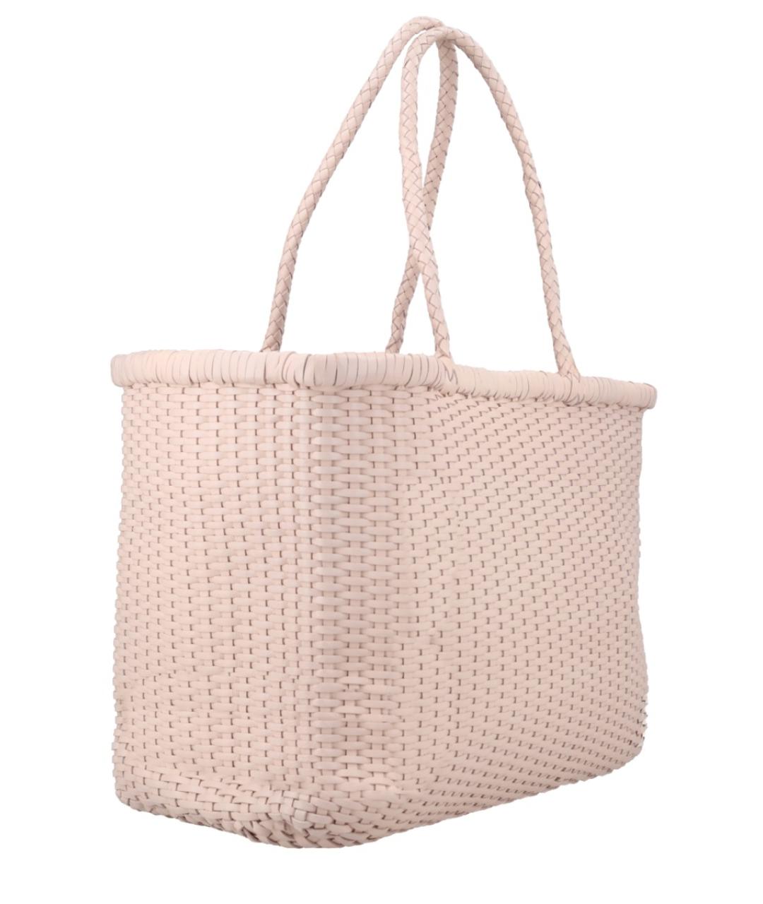 Dragon Diffusion Бежевая кожаная сумка тоут, фото 2