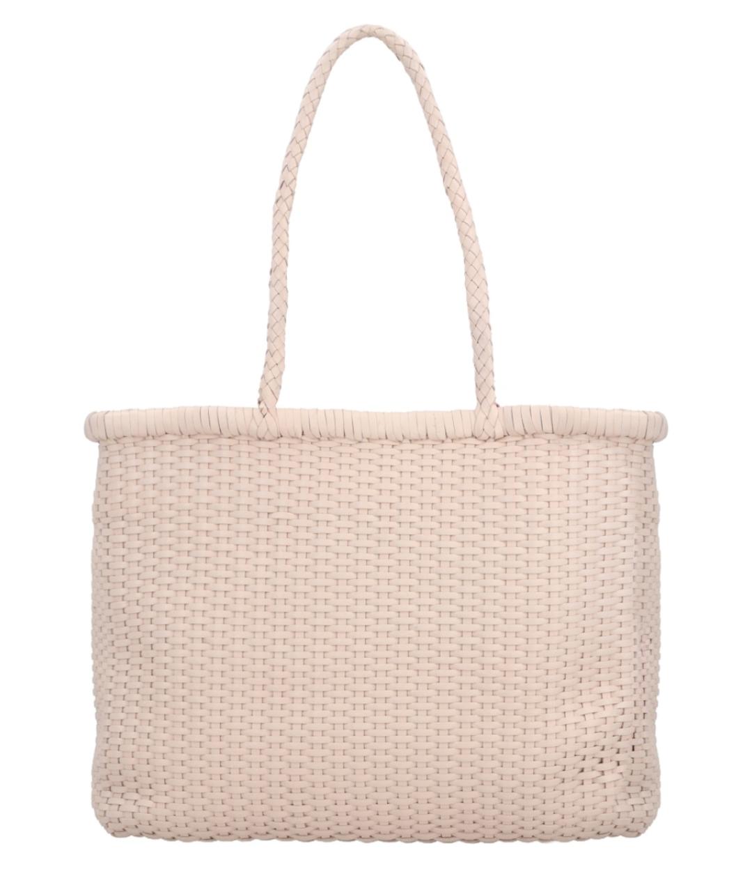 Dragon Diffusion Бежевая кожаная сумка тоут, фото 3