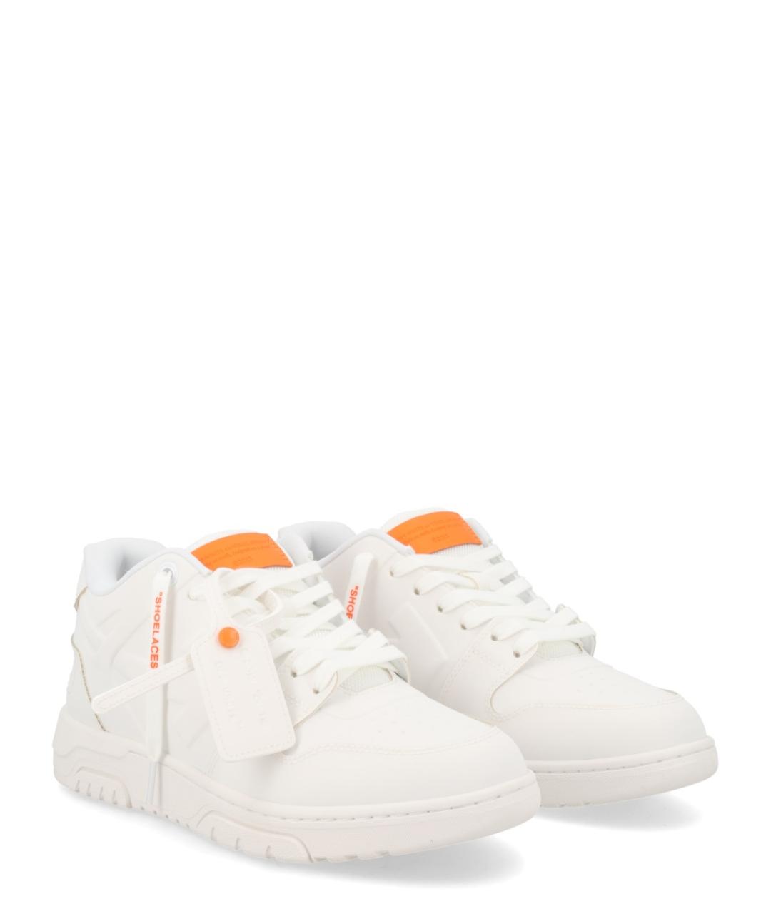 OFF-WHITE Белые низкие кроссовки / кеды, фото 2