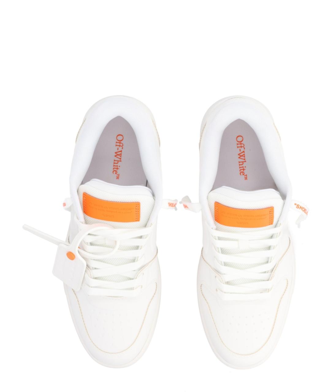 OFF-WHITE Белые низкие кроссовки / кеды, фото 5