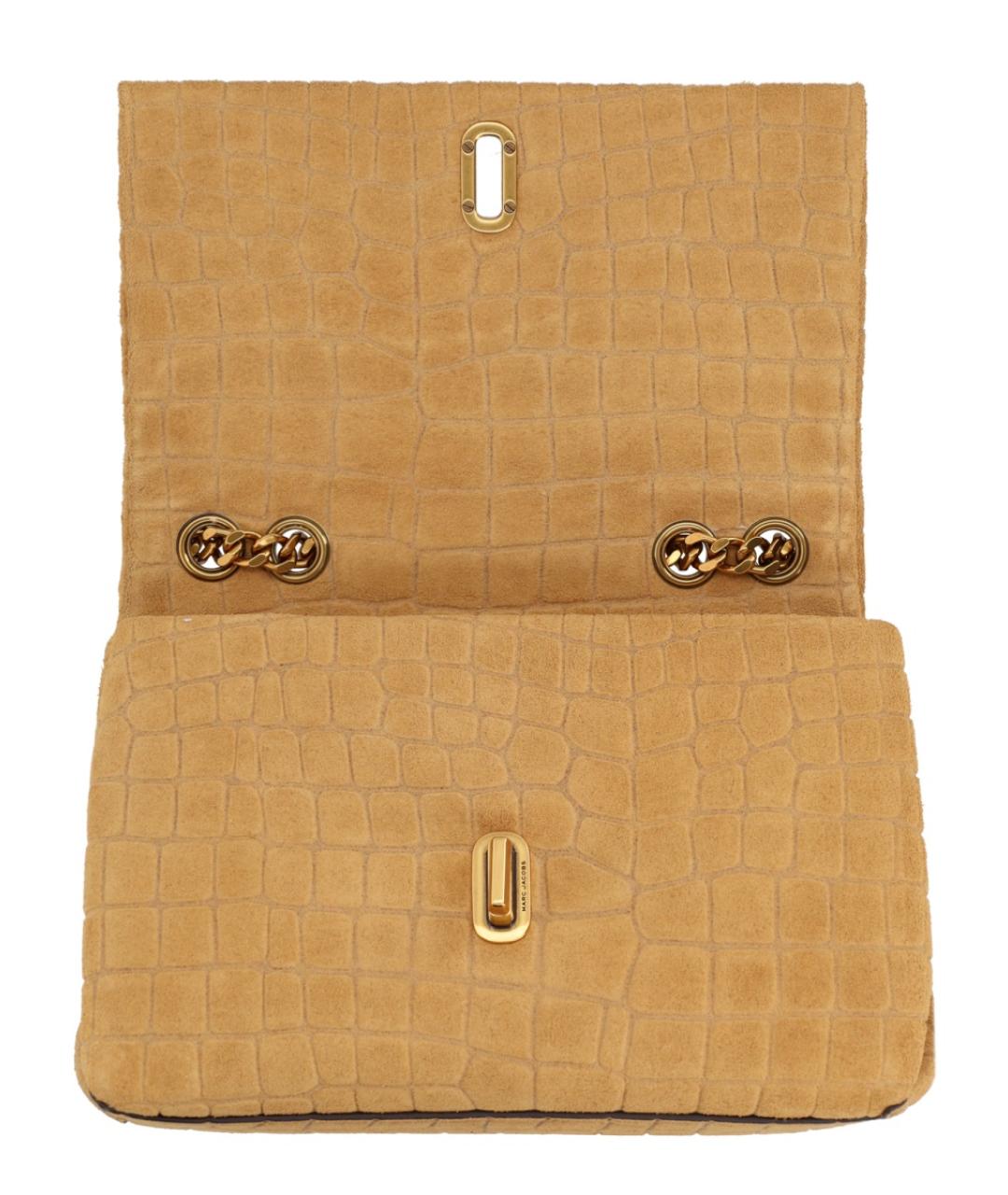 MARC JACOBS Бежевая замшевая сумка через плечо, фото 4